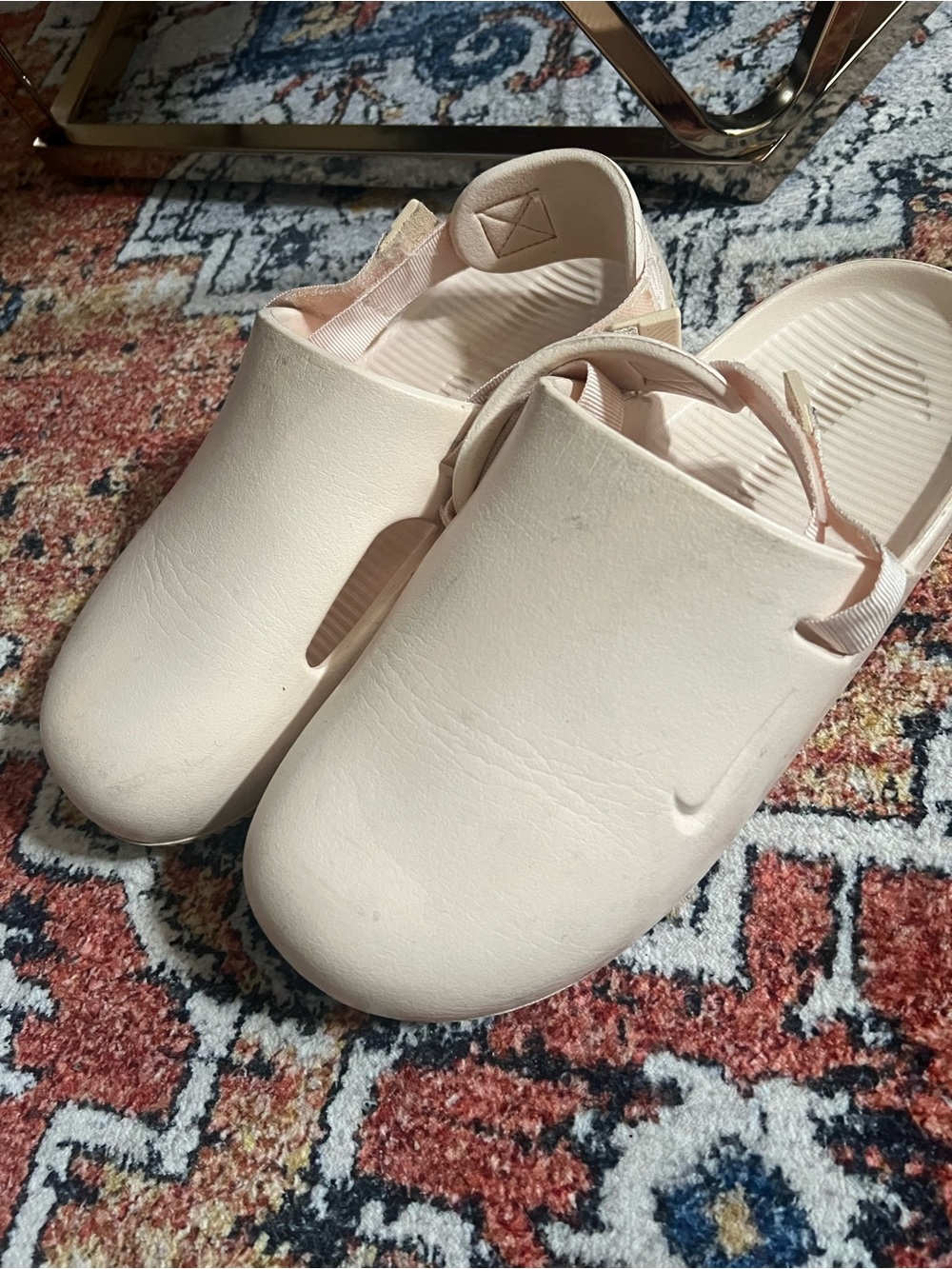 Nike Women’s Slip-On Clog Mules in Pale Pink